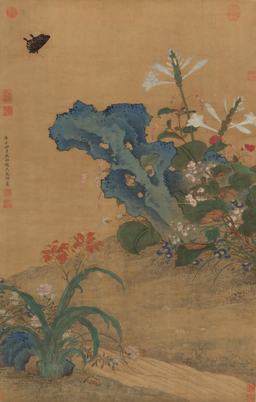  （明）文俶《秋花蛱蝶图》，天津博物馆藏