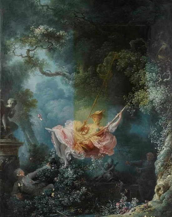 弗拉戈纳尔《秋千》（约1768年），其清洗保护工作接近完成 伦敦华莱士收藏馆藏