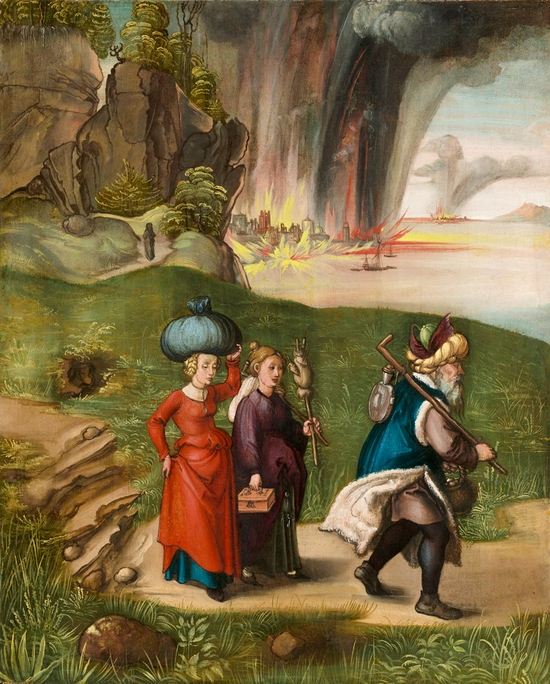 丢勒，《Lot and His Daughters》，1496/1499