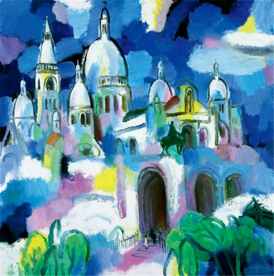 1999 蒙马特高地圣心教堂  100×100cm 布面油画
