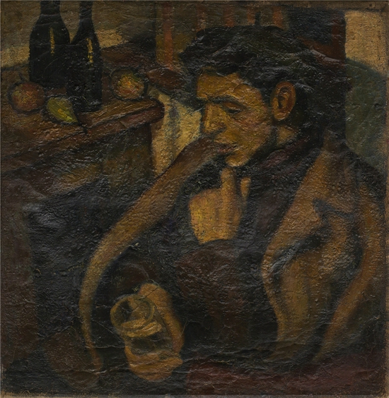 1960 友人邓祖仪  47×46cm 布面油画