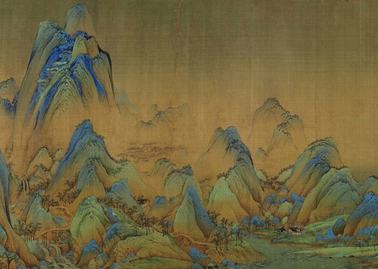 北宋 王希孟 《千里江山图》局部 故宫博物院藏