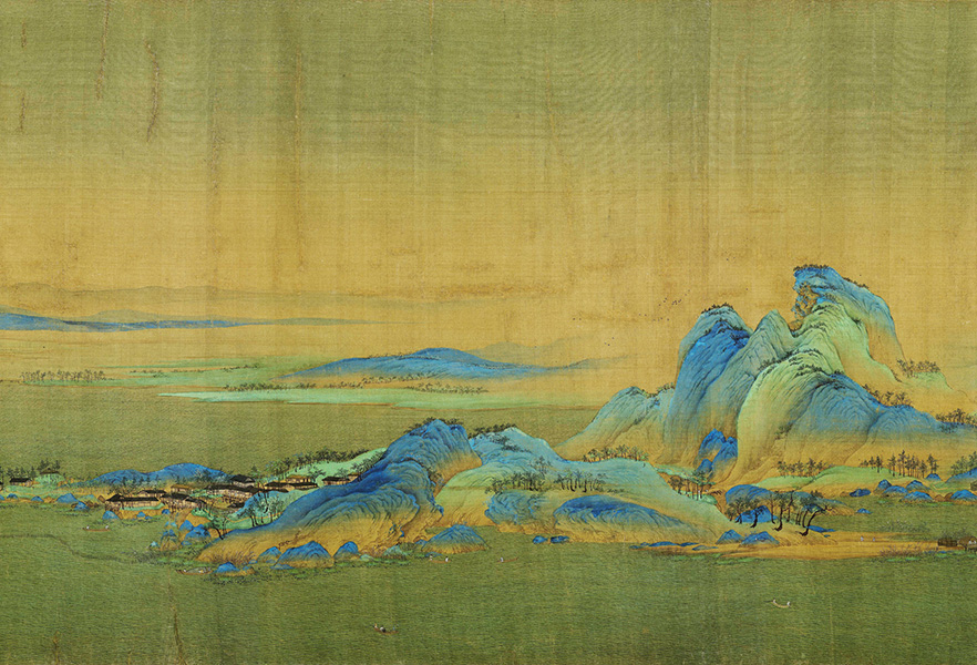 北宋 王希孟《千里江山图》局部04