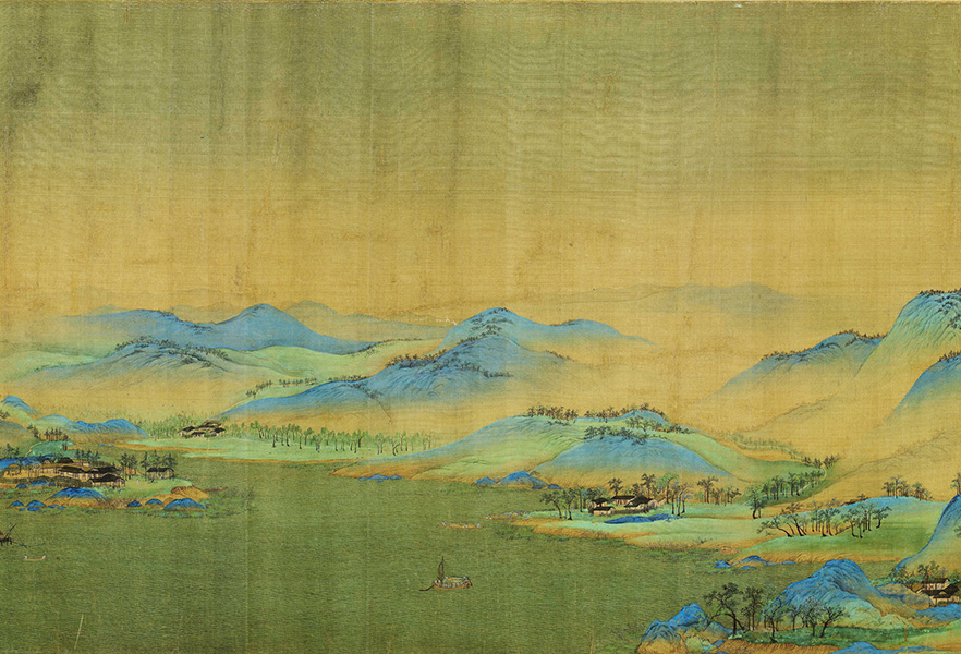 北宋 王希孟《千里江山图》局部05