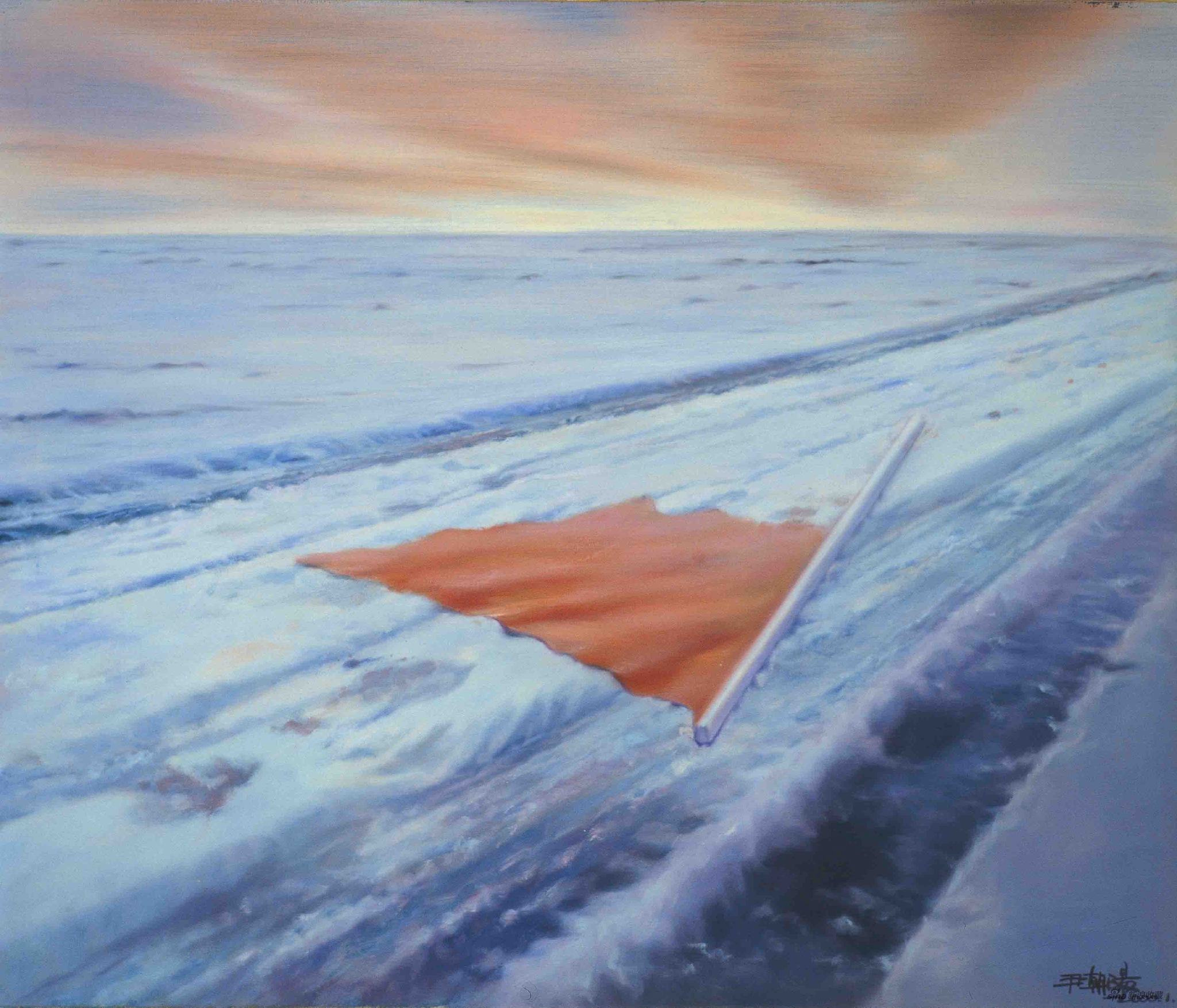 《英雄远去之三》布面油画 95×112cm 2000