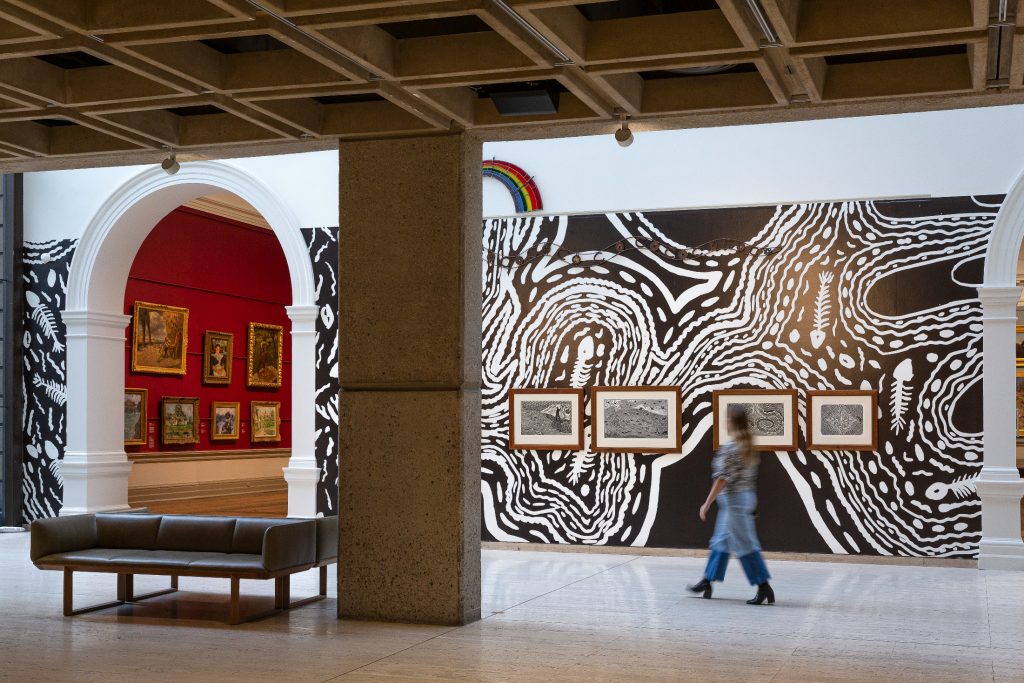 新南威尔士州美术馆，巴扎·贝茨《被遗忘的河流巴尔卡》等作品。