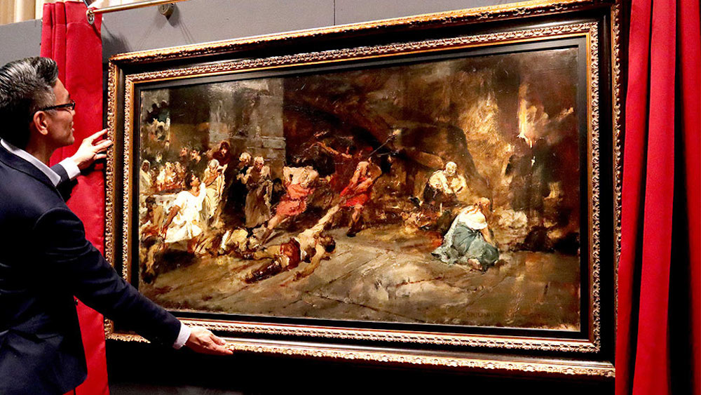 胡安·卢纳的《罗马斗兽场的地下室》是菲律宾国家博物馆的镇馆之宝