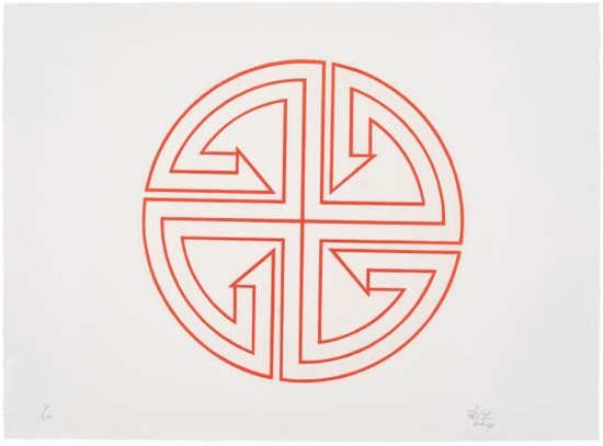 《朱砂3-2》，铜版腐蚀，72 × 53 cm，2019