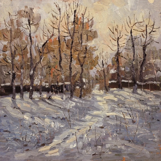  风景写生之三 30cmx30cm 1997年