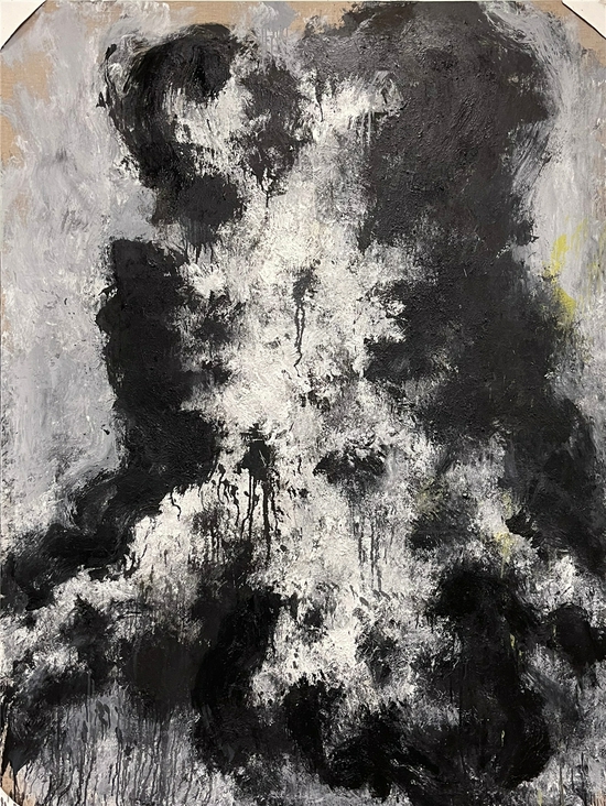 张方白 根021、1 布面油画 200x300cm2021