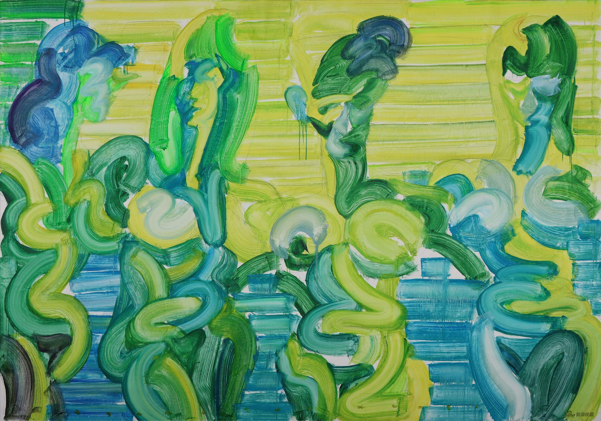 彩虹-2021-T-2，200×290cm，布面油画，2021
