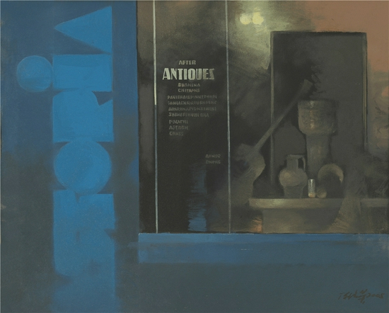 陈培荣《都市怀旧系列7》 50×61cm 油画 2005