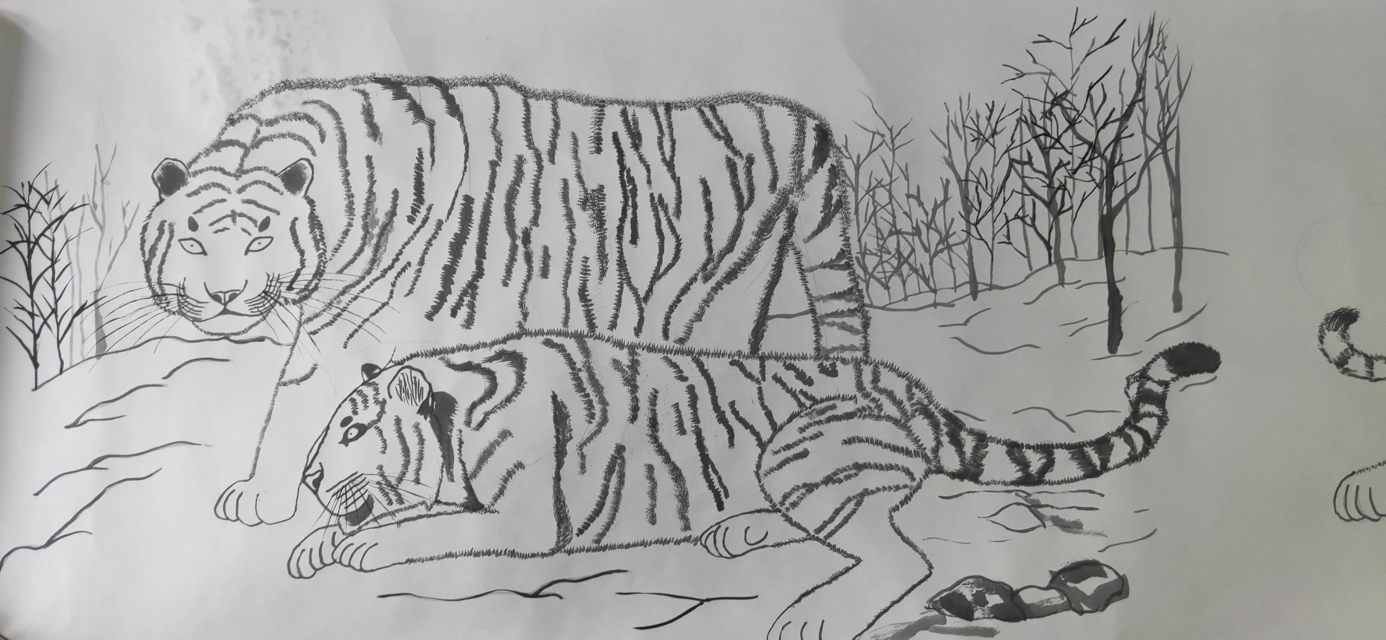 虎虎生风庆新年——当代风艺术馆小画家画虎贺岁活动小记