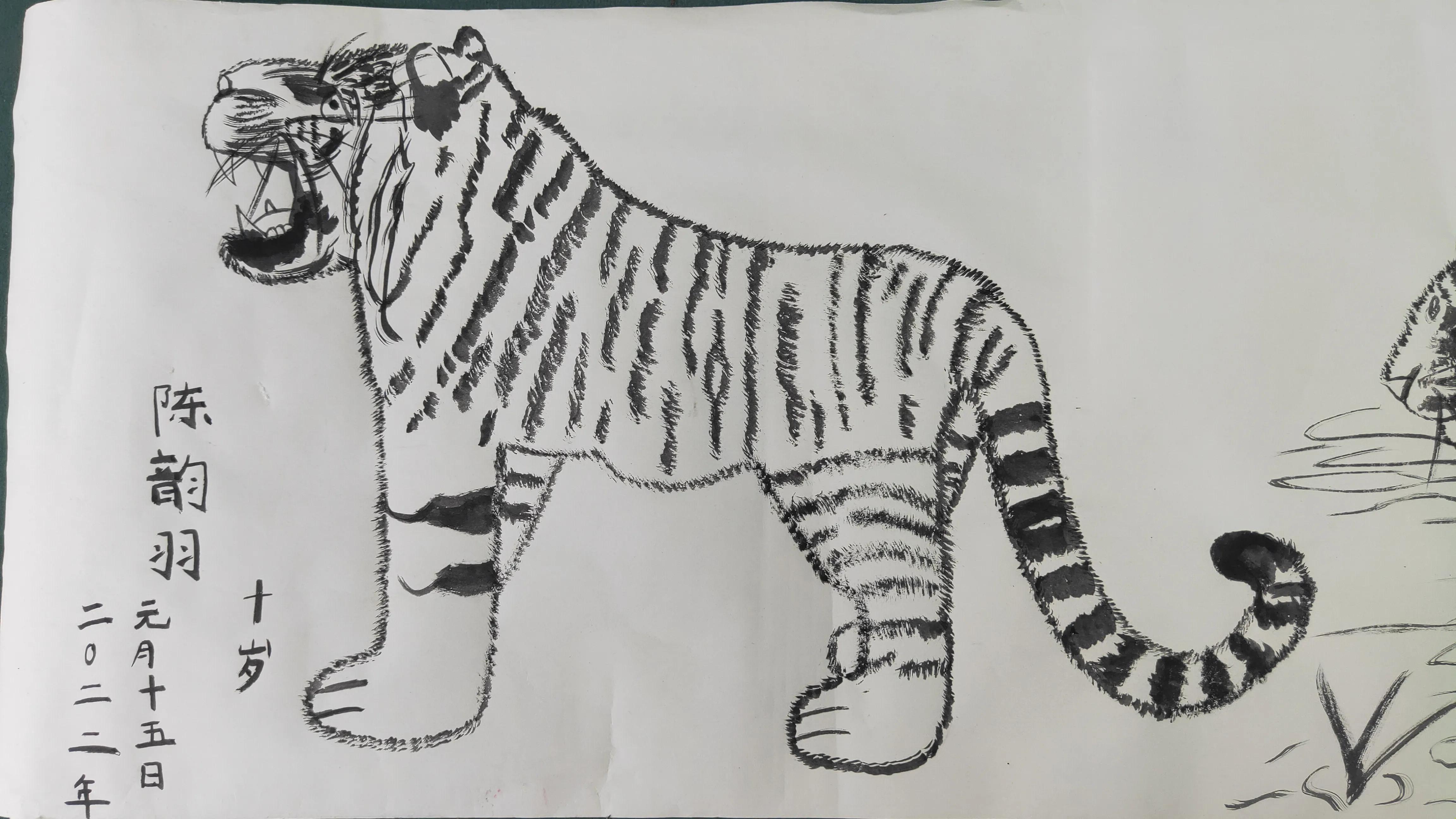 虎虎生风庆新年——当代风艺术馆小画家画虎贺岁活动小记