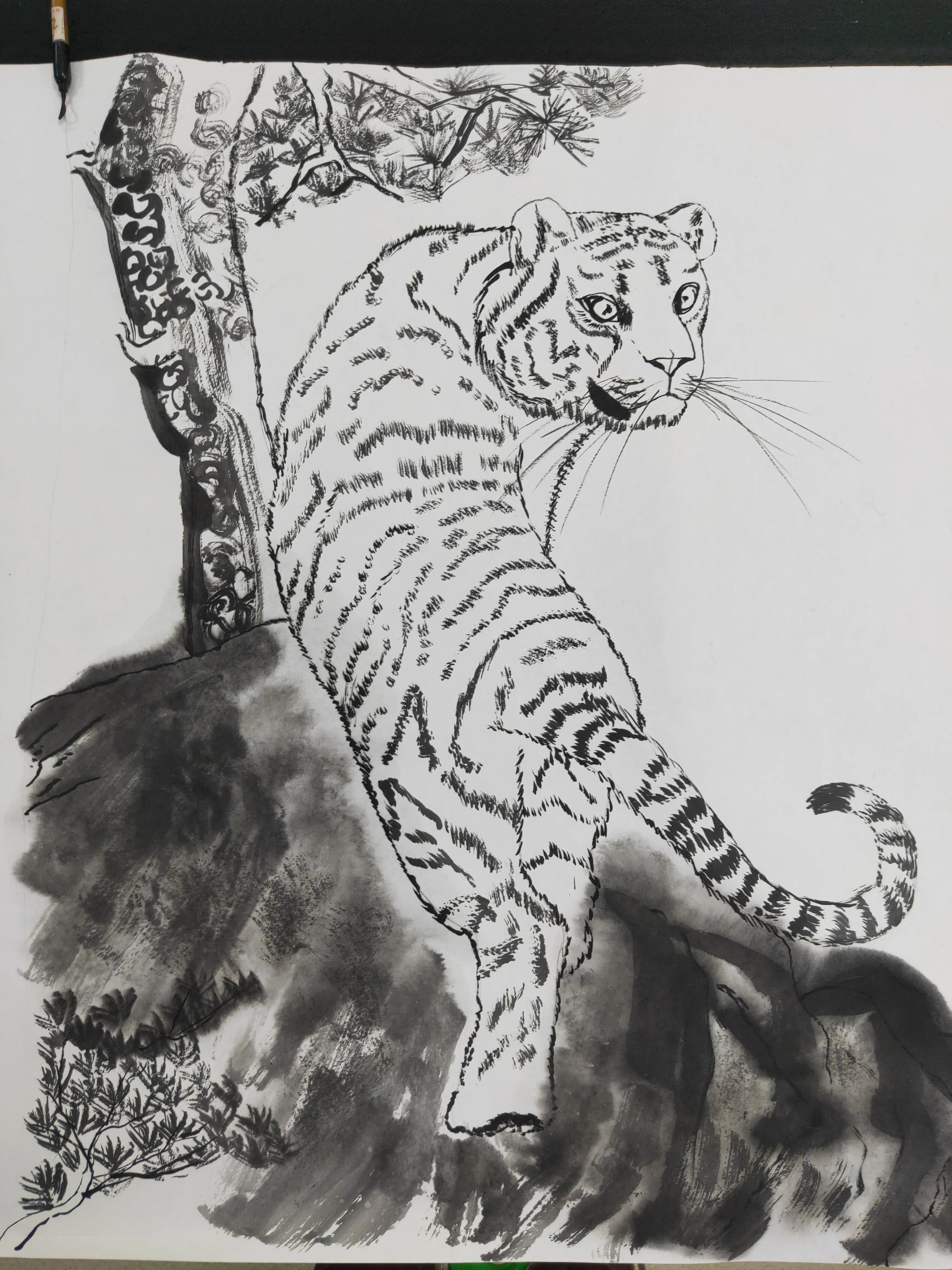 虎虎生风庆新年——当代风艺术馆小画家画虎贺岁活动小记
