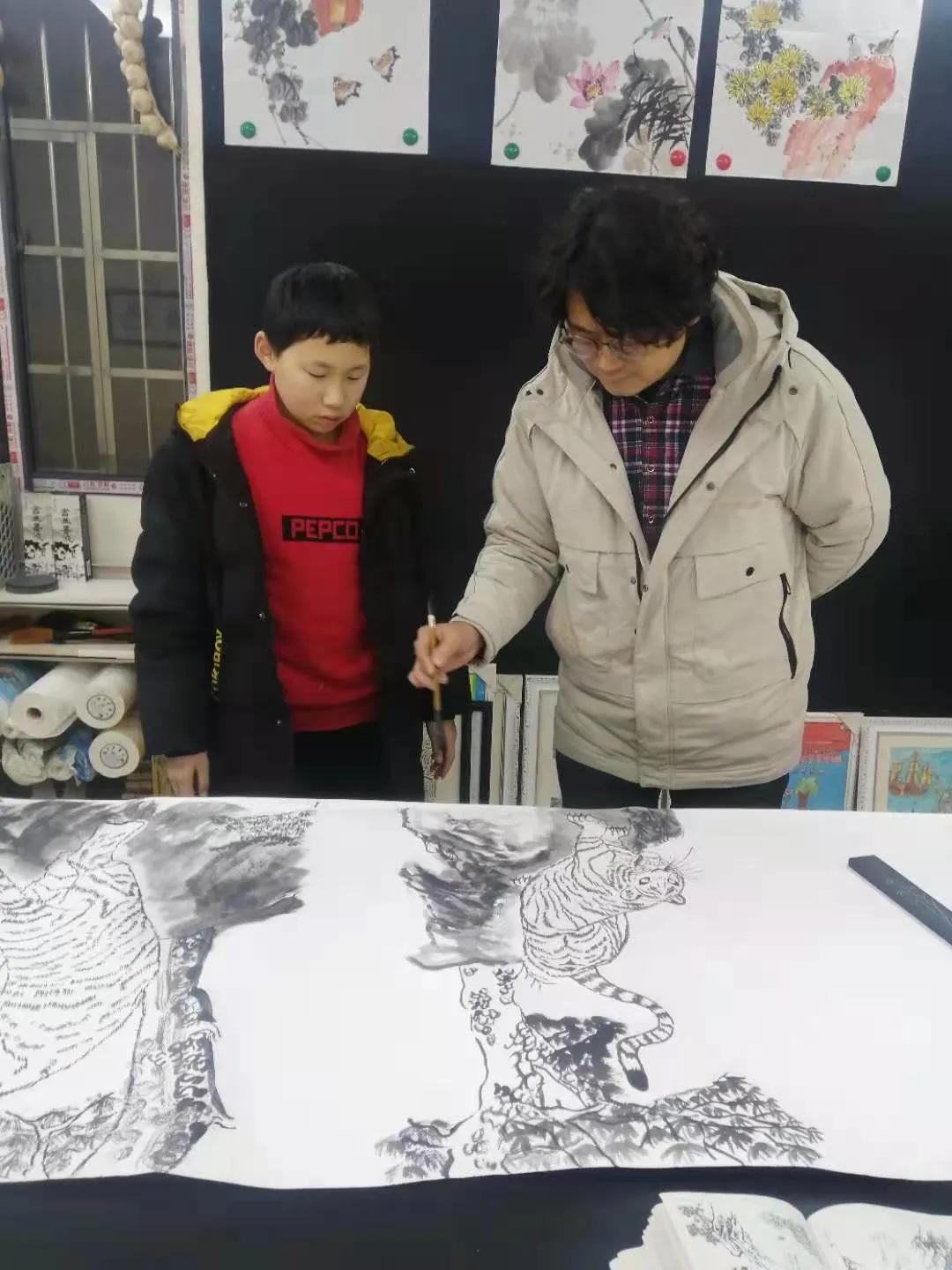 虎虎生风庆新年——当代风艺术馆小画家画虎贺岁活动小记