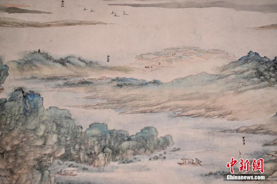 香港中大文物馆展出逾40件“山川巨构”山水画