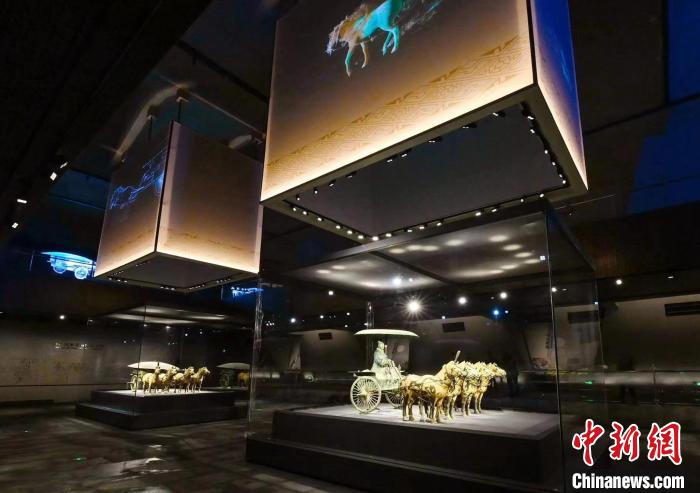秦陵彩绘铜车马展览获全国博物馆十大陈列展览精品奖