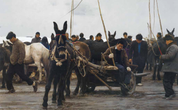 11王宏剑  《初雪乡关》 220cm×360cm,  布面油画, 2019年.png