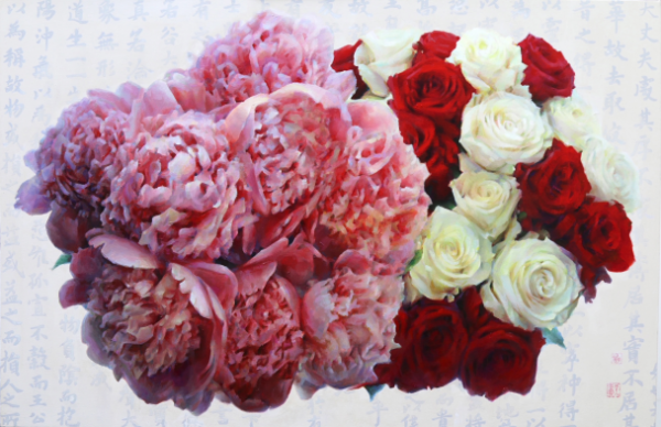 8王大宙  《并蒂花》  145cm X 92cm ,   丙烯 ,  2020年.png