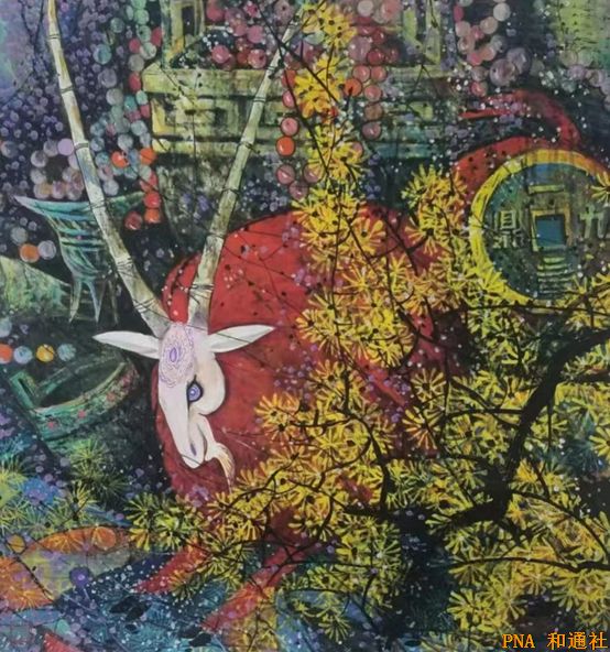 评名画家雷甲宝的重彩画：光彩文采的新视觉盛宴