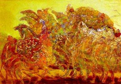 画壁上的千年寻踪——浅谈敦煌壁画对当代工笔重彩画创作的启示
