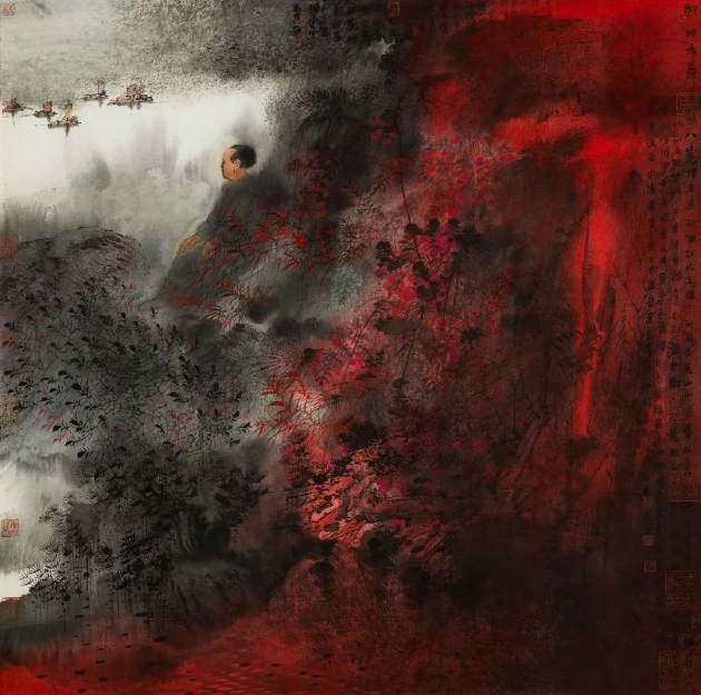 卢禹舜 《乾坤大义（二）》 68×68cm 2015年 国画