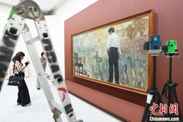 陈逸飞“海上旧梦”系列巅峰之作《玉堂春暖》开箱布展